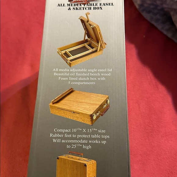 SOHO Urban Artist All Media Table Easel & Sketch Box -All Beechwood - Picture 9 of 10